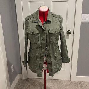 White House Black Market Green Jacket